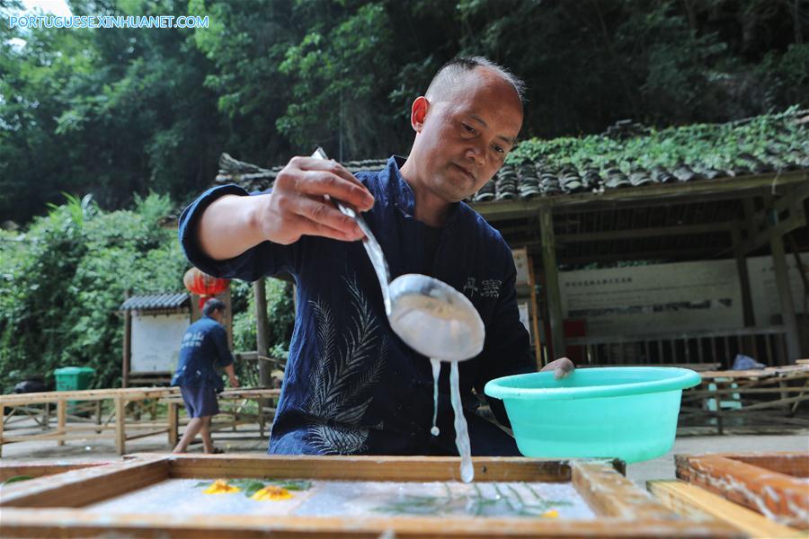 CHINA-GUIZHOU-DANZHAI-TRADITIONAL PAPER MAKING (CN)