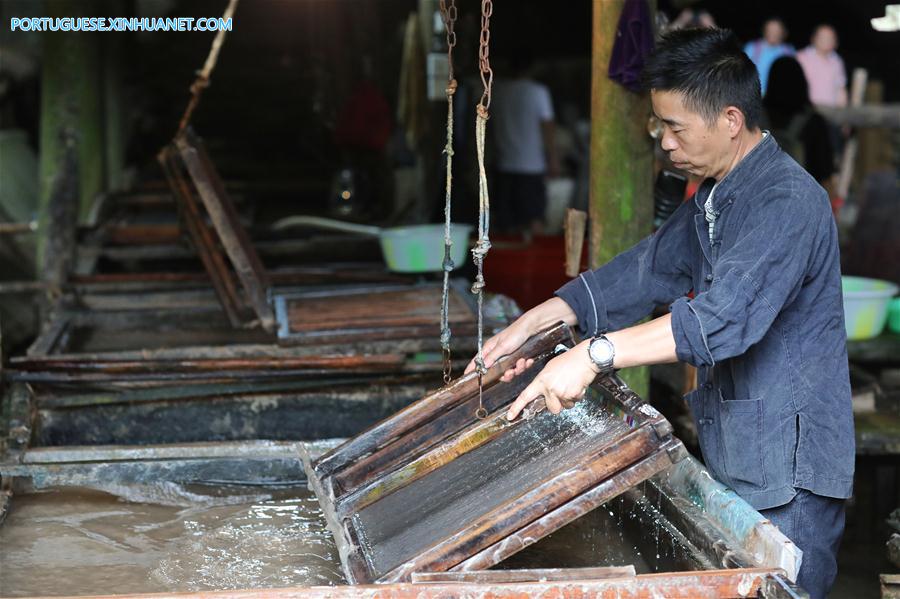 CHINA-GUIZHOU-DANZHAI-TRADITIONAL PAPER MAKING (CN)