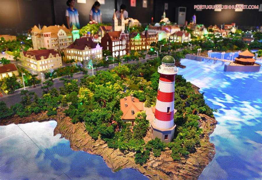 CHINA-SHANDONG-QINGDAO-ANCIENT BUILDINGS-MINI-MODELS-EXHIBITION (CN)