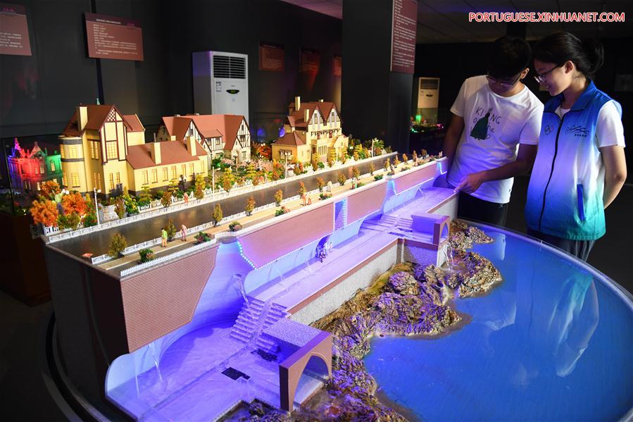 CHINA-SHANDONG-QINGDAO-ANCIENT BUILDINGS-MINI-MODELS-EXHIBITION (CN)