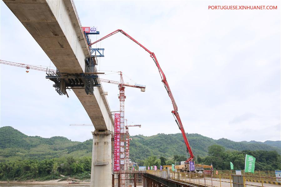 LAOS-LUANG PRABANG-MEKONG RIVER SUPER MAJOR BRIDGE-CLOSURE