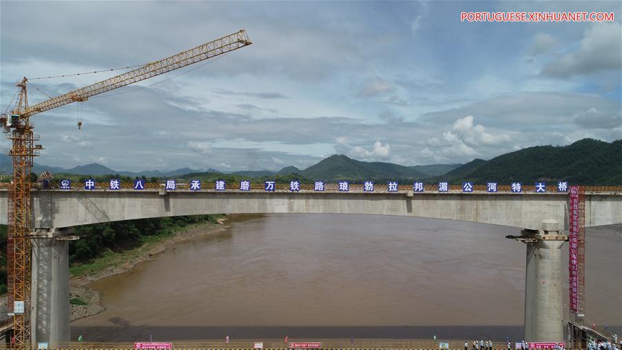 LAOS-LUANG PRABANG-MEKONG RIVER SUPER MAJOR BRIDGE-CLOSURE