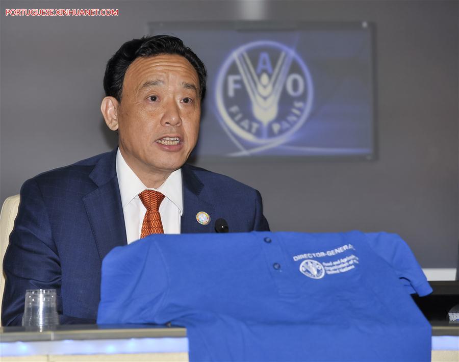 ITALY-ROME-FAO CHIEF-HANDOVER-QU DONGYU-JOSE GRAZIANO DA SILVA