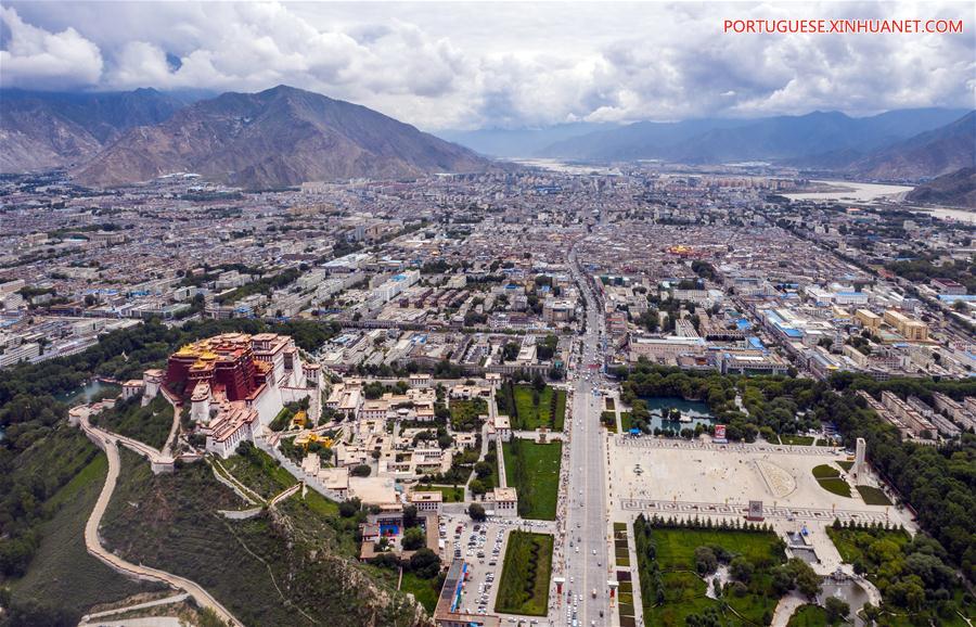 (InTibet)CHINA-TIBET-LHASA-AERIAL VIEW (CN)