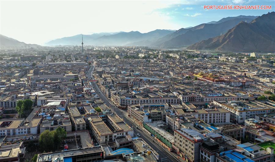 (InTibet)CHINA-TIBET-LHASA-AERIAL VIEW (CN)