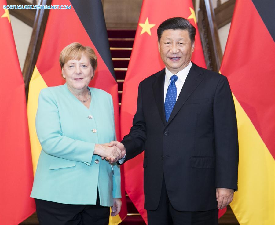 CHINA-BEIJING-XI JINPING-GERMANY-MERKEL-MEETING(CN)