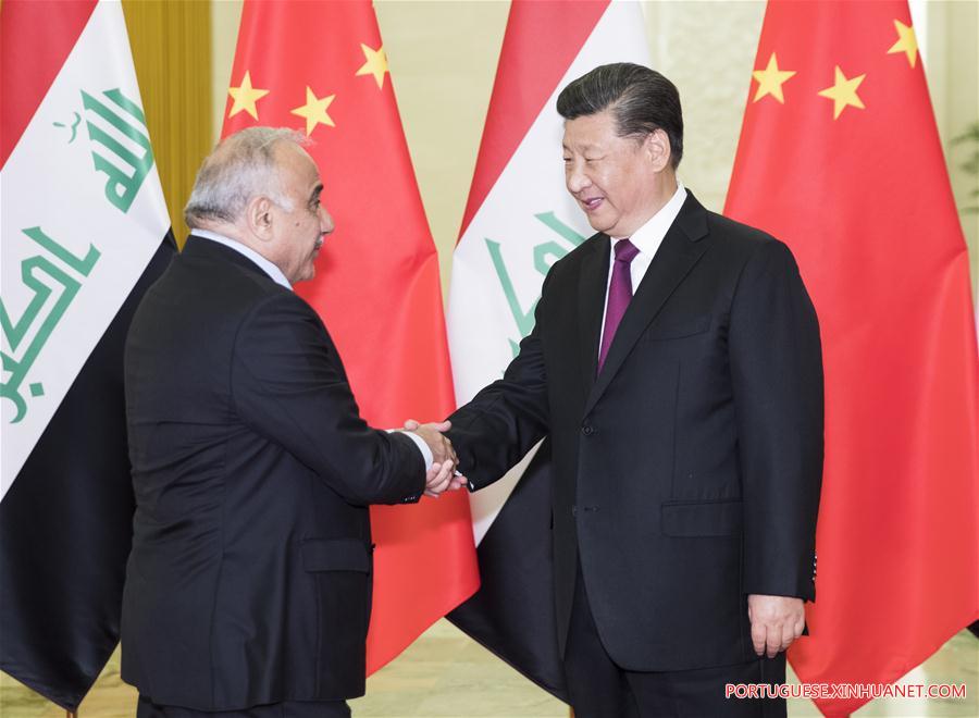 CHINA-BEIJING-XI JINPING-IRAQI PM-MEETING (CN)