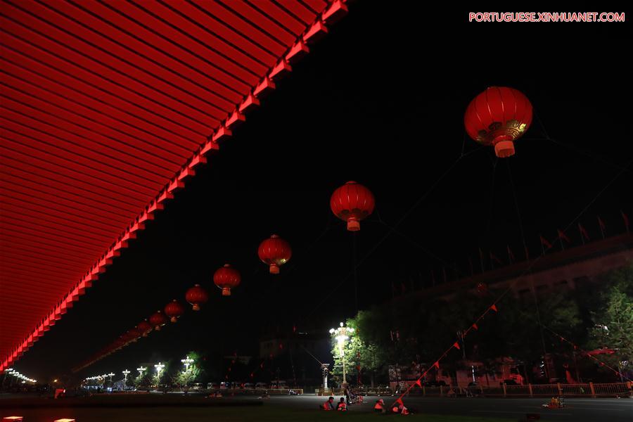 (PRC70Years)CHINA-BEIJING-NATIONAL DAY-CELEBRATIONS-PREPARATION (CN)