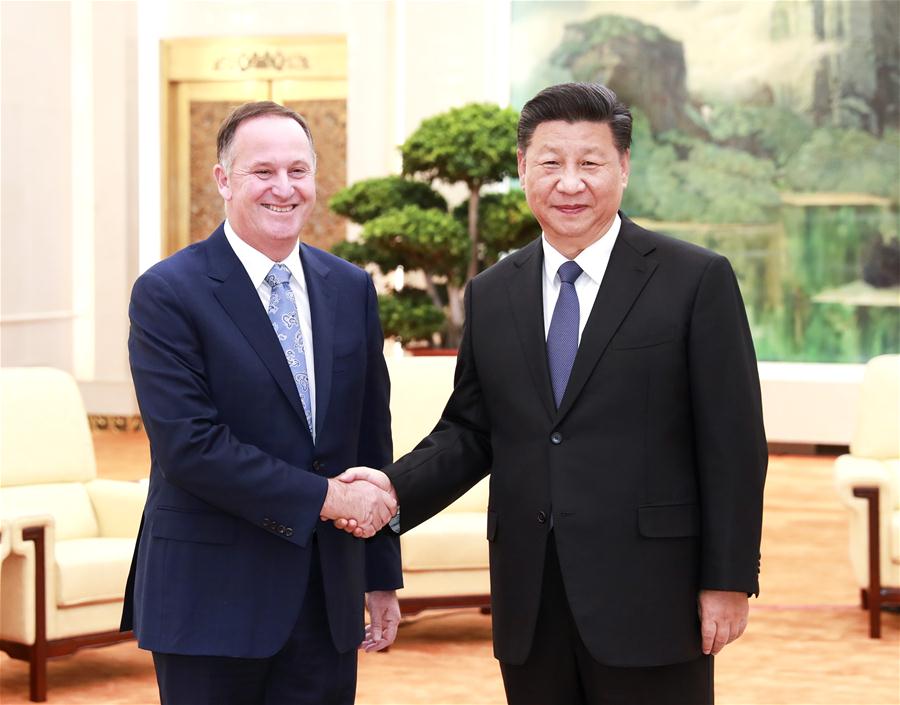 CHINA-BEIJING-XI JINPING-NEW ZEALAND-FORMER PM-MEETING (CN)