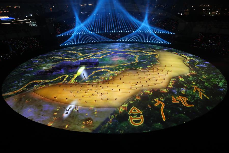 (SP)CHINA-WUHAN-7TH MILITARY WORLD GAMES-OPENING CEREMONY