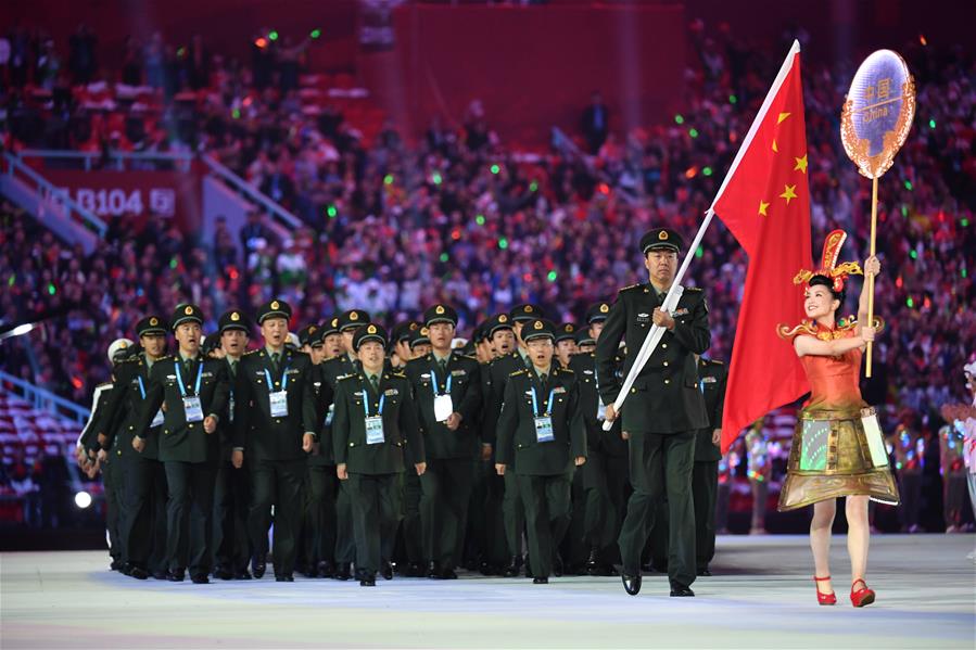 (SP)CHINA-WUHAN-7TH MILITARY WORLD GAMES-OPENING CEREMONY