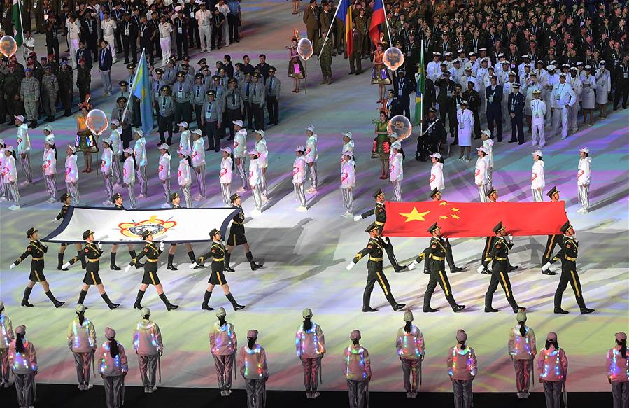 (SP)CHINA-WUHAN-7TH MILITARY WORLD GAMES-OPENING CEREMONY