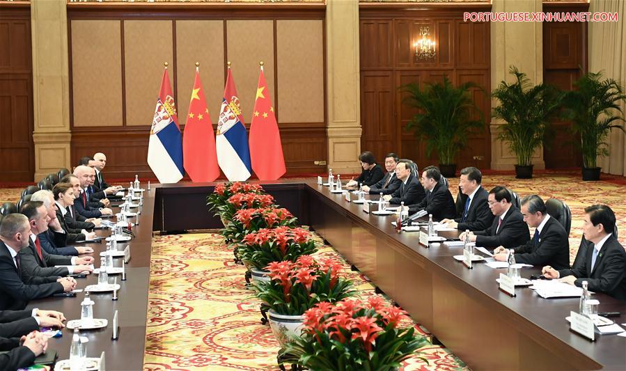 (CIIE)CHINA-SHANGHAI-XI JINPING-SERBIAN PM-MEETING (CN)
