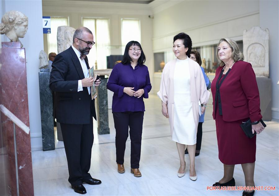 GREECE-ATHENS-PENG LIYUAN-MUSEUM-VISIT