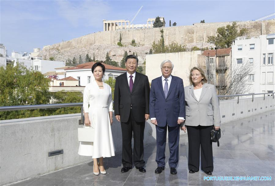 GREECE-ATHENS-XI JINPING-ACROPOLIS MUSEUM