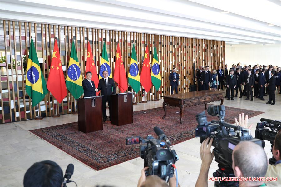 BRAZIL-BRASILIA-XI JINPING-BRAZILIAN PRESIDENT-TALKS