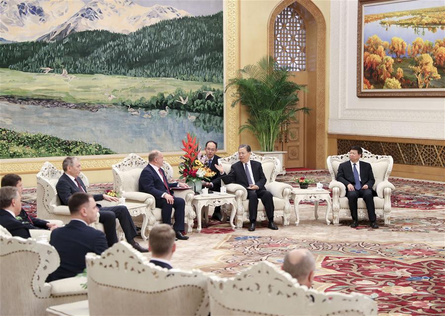 CHINA-BEIJING-ZHAO LEJI-RUSSIA-COMMUNIST DELEGATION-MEETING (CN)
