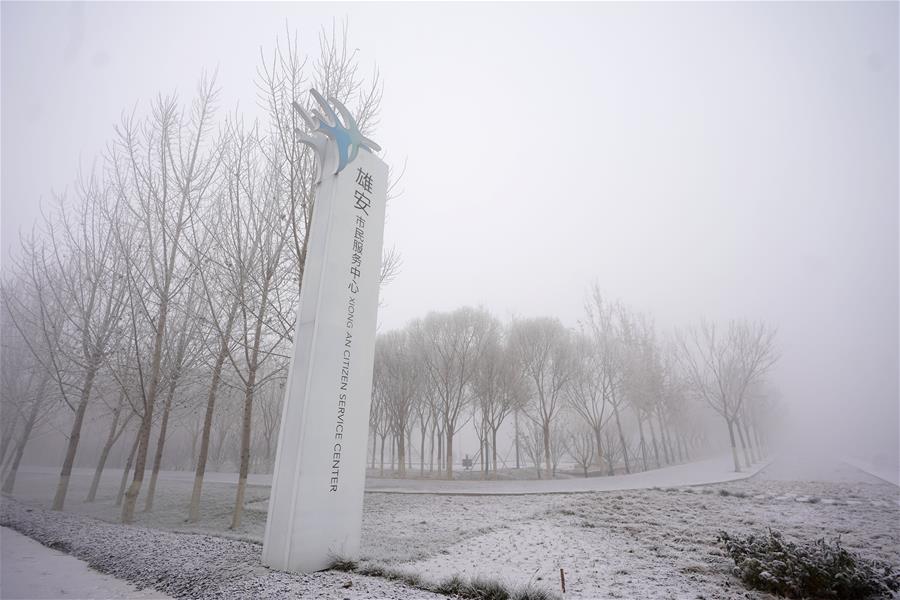 CHINA-HEBEI-XIONG'AN-SNOW