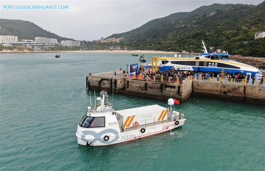 CHINA-GUANGDONG-ZHUHAI-JINDOUYUN-AUTONOMOUS CARGO SHIP-MAIDEN VOYAGE (CN)