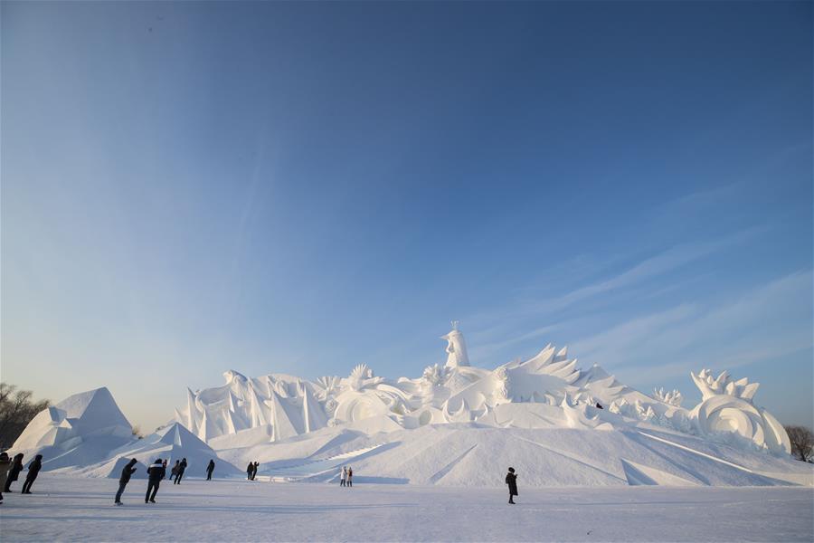 CHINA-HEILONGJIANG-HARBIN-SNOW SCULPTURE ART EXPOSITION (CN)