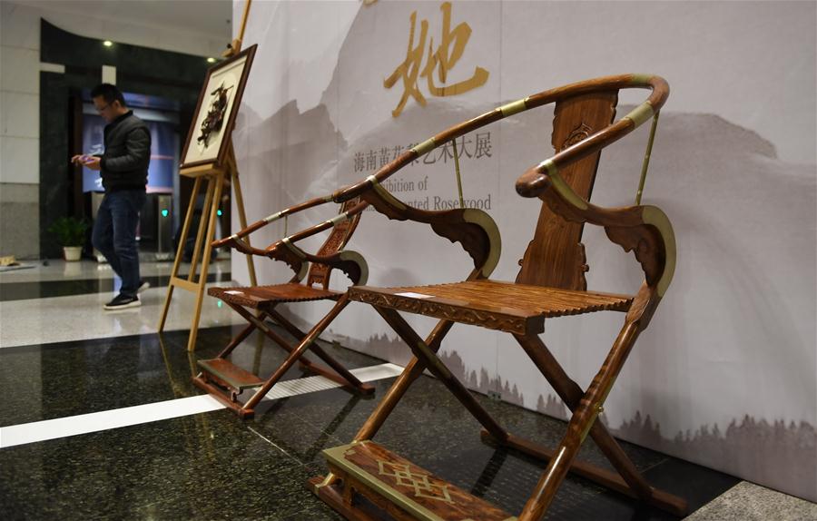 CHINA-FUJIAN-FUZHOU-HAINAN ROSEWOOD-ART EXHIBITION (CN)