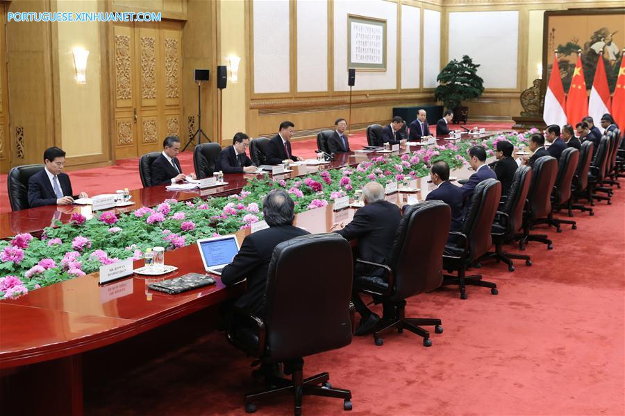 (BRF)CHINA-BEIJING-XI JINPING-INDONESIAN VICE PRESIDENT-MEETING (CN)