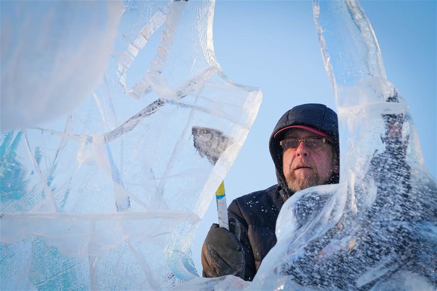 CHINA-HARBIN-ICE SCULPTURE-COMPETITION (CN)