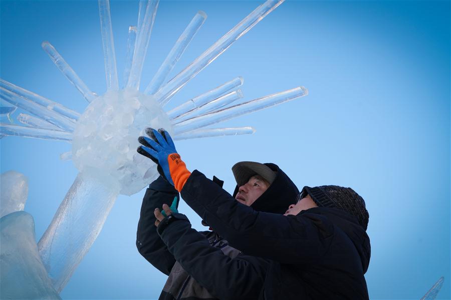 CHINA-HARBIN-ICE SCULPTURE-COMPETITION (CN)