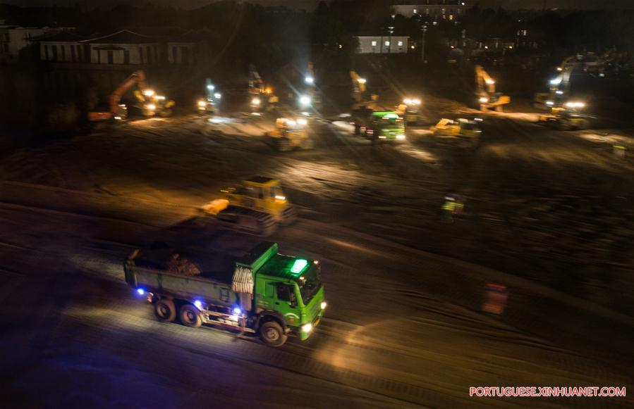 CHINA-HUBEI-WUHAN-NOVEL CORONAVIRUS-MAKESHIFT HOSPITAL-CONSTRUCTION (CN)