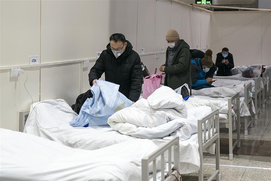 CHINA-HUBEI-WUHAN-MAKESHIFT HOSPITAL-PATIENTS (CN)