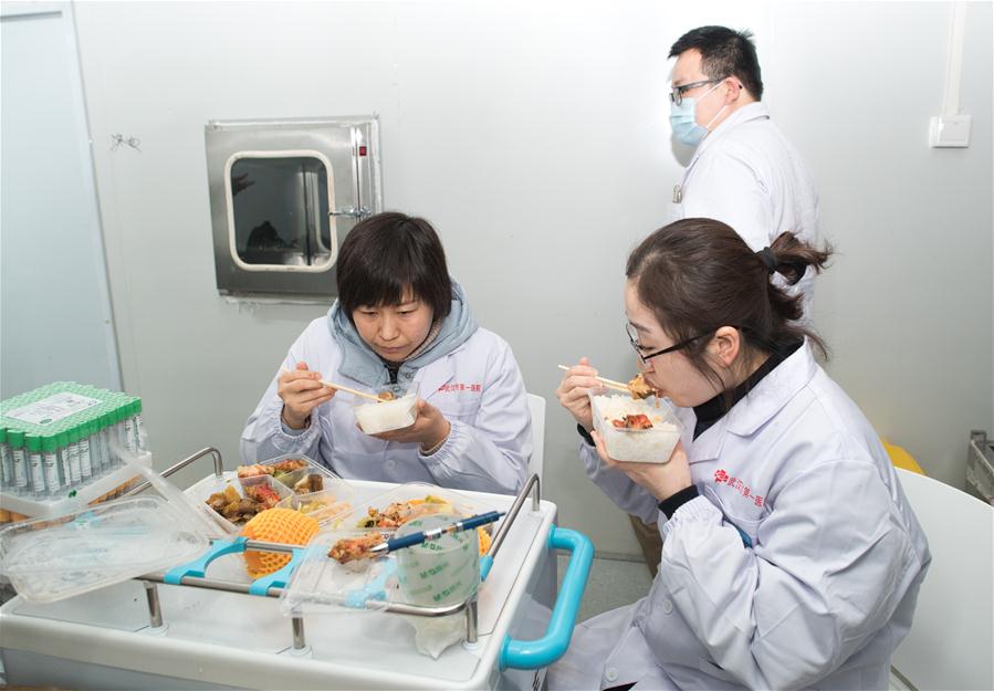 CHINA-HUBEI-WUHAN-LEISHENSHAN HOSPITAL-MEDICAL WORKERS (CN)