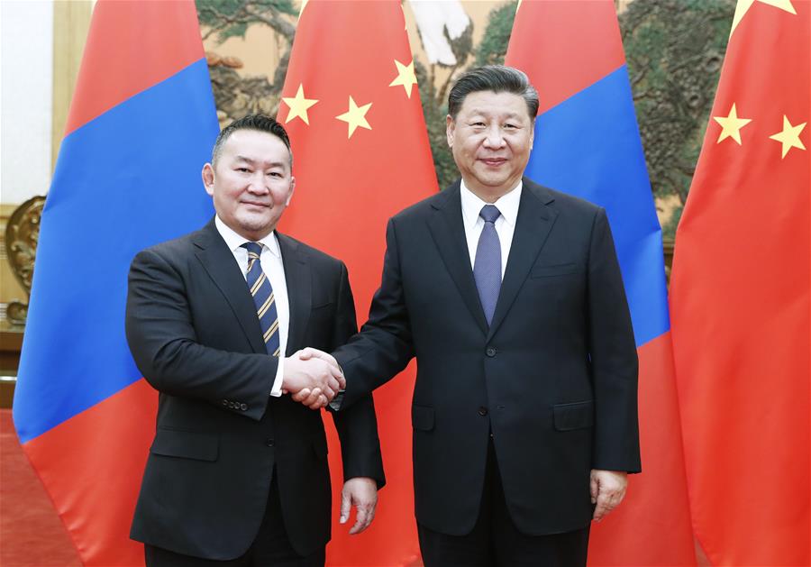 CHINA-BEIJING-XI JINPING-MONGOLIAN PRESIDENT-TALKS (CN)