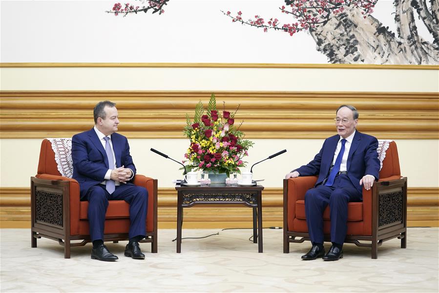 CHINA-BEIJING-WANG QISHAN-SERBIAN FIRST DEPUTY PRIME MINISTER-MEETING (CN)