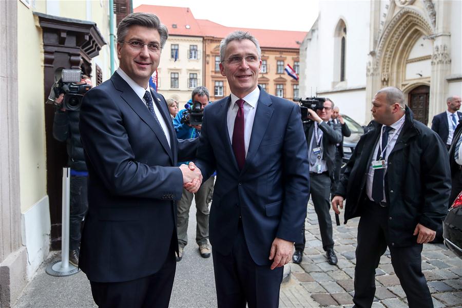 CROATIA-ZAGREB-PM-NATO-SECRETARY GENERAL-MEETING