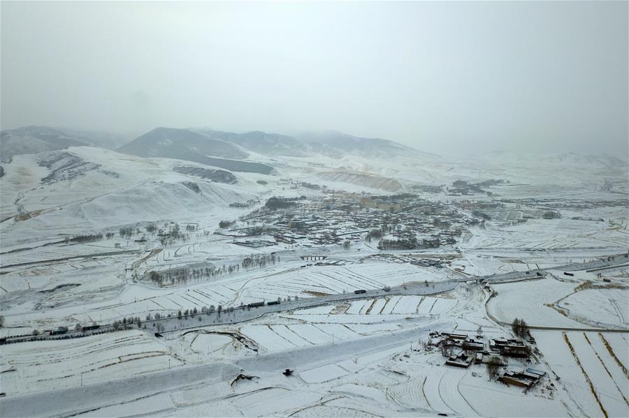 CHINA-GANSU-SNOW SCENERY (CN)