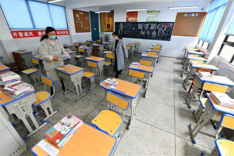 CHINA-GUIZHOU-GUIYANG-COVID-19-SCHOOL-OPEN PREPARATION (CN)