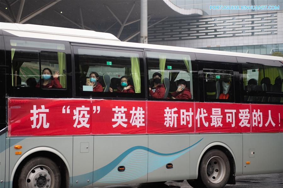 CHINA-HUNAN-CHANGSHA-MEDICAL STAFF-RETURN HOME-ARRIVAL (CN)