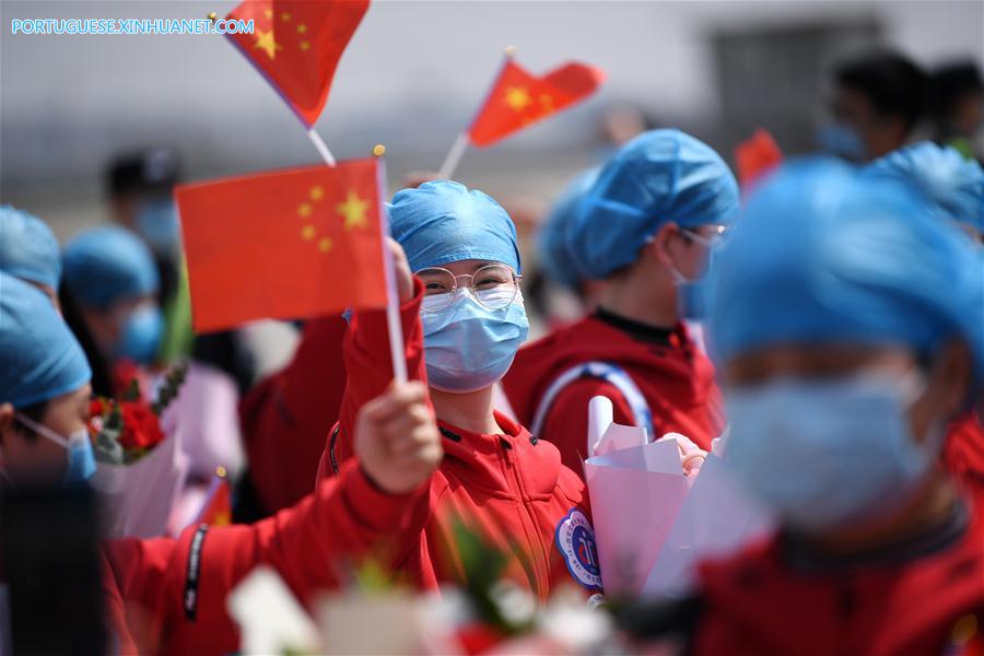 CHINA-SHAANXI-XI'AN-MEDICAL WORKERS-RETURN FROM HUBEI (CN) 