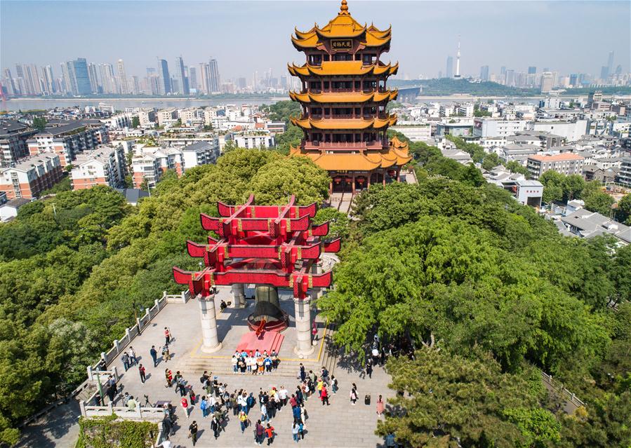CHINA-WUHAN-COVID-19-TOURISM-YELLOW CRANE TOWER-REOPENING (CN)