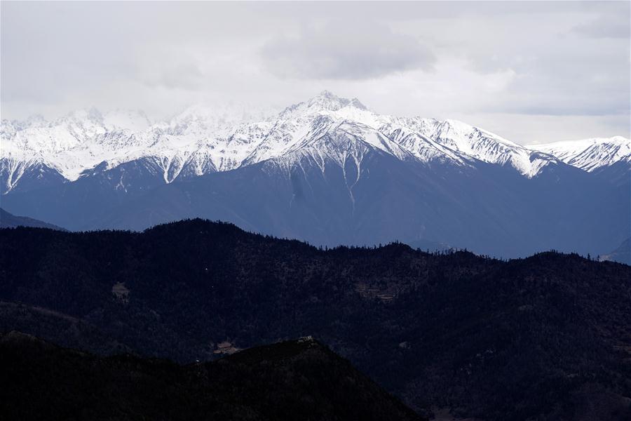 CHINA-TIBET-MANGKAM-SNOW MOUNTAIN-SCENERY (CN)
