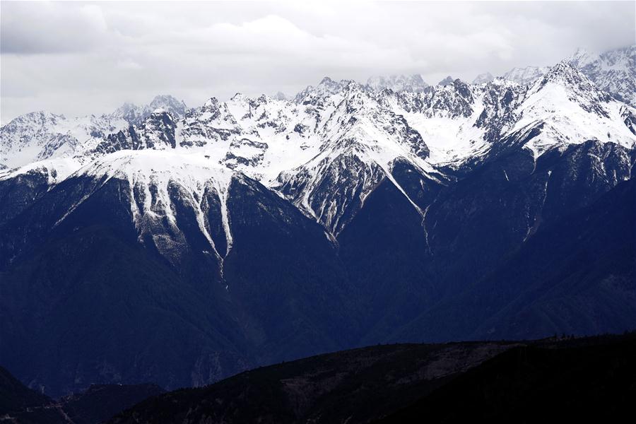 CHINA-TIBET-MANGKAM-SNOW MOUNTAIN-SCENERY (CN)
