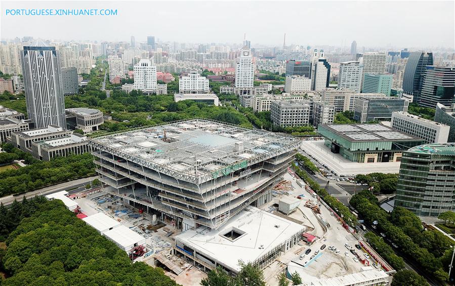 CHINA-SHANGHAI-LIBRARY EAST-CONSTRUCTION (CN)