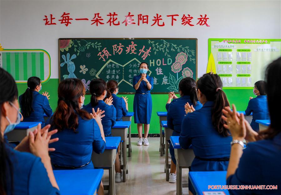 CHINA-HEBEI-HANDAN-COVID-19-SCHOOL-RESUMPTION-DRILLS (CN)
