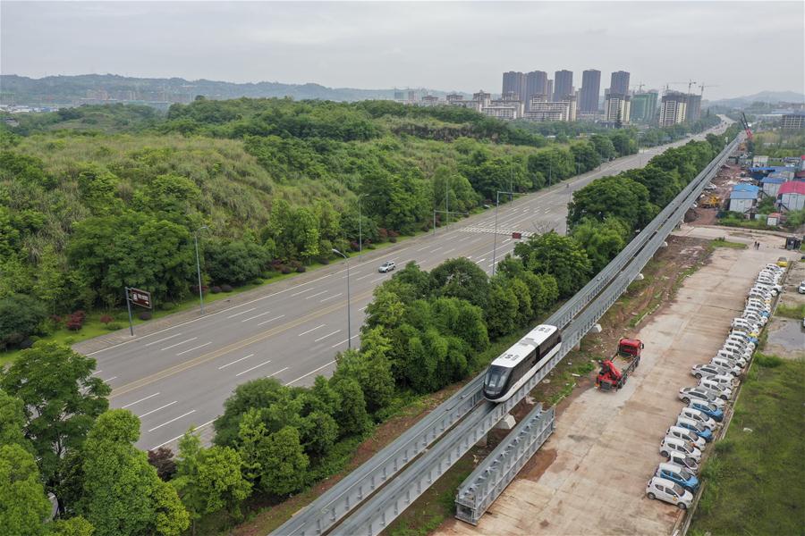 CHINA-CHONGQING-RAIL TRANSIT-SKYSHUTTLE-TRIAL OPERATION (CN)