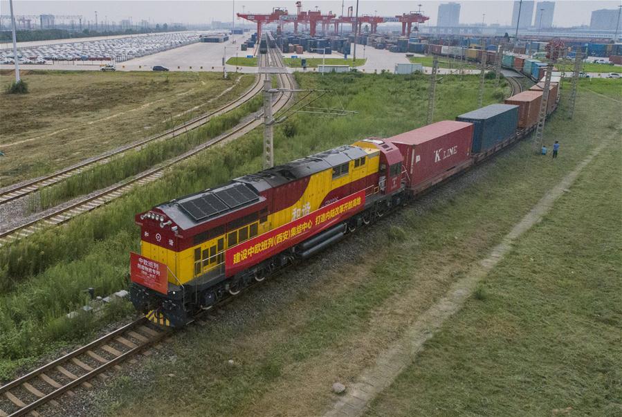 #CHINA-SHAANXI-XI'AN-FREIGHT TRAIN-COVID-19-SUPPLIES (CN)