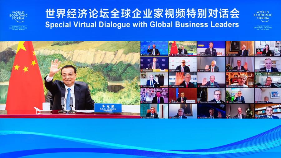 CHINA-BEIJING-LI KEQIANG-WEF-BUSINESS LEADERS-DIALOGUE (CN)