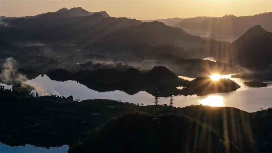 CHINA-GUIZHOU-AHA LAKE-WETLAND-LANDSCAPE (CN)