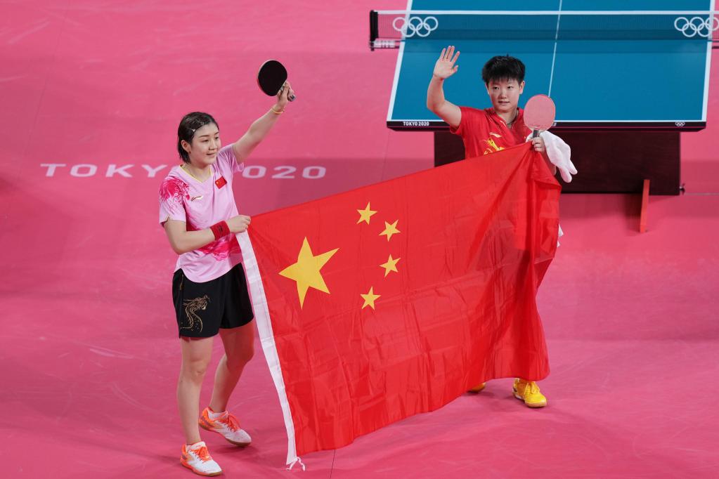 China ganha ouro e prata no torneio individual feminino de tênis de mesa  nos Jogos Olímpicos de Tóquio_