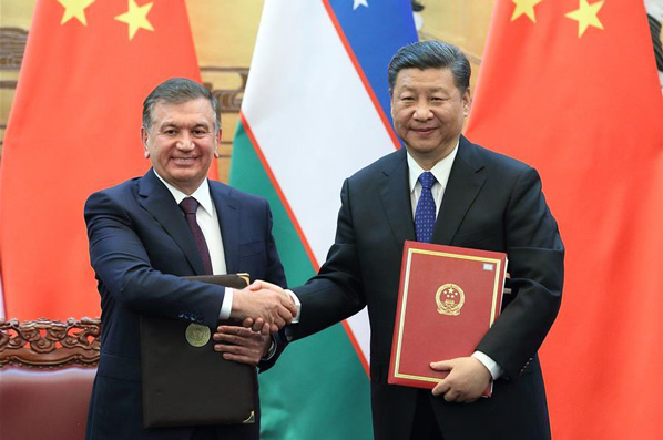 (Cinturão e Rota) Presidente chinês pede maior cooperação com Uzbequistão na construção do Cinturão e Rota