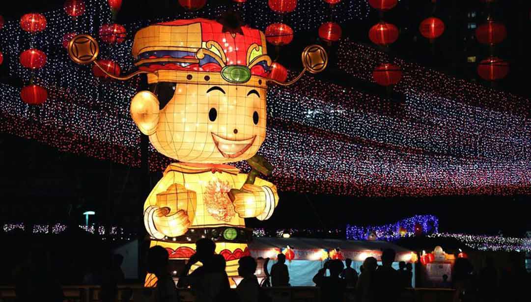 Festivais tradicionais chineses celebrados em Hong Kong no sul da China
